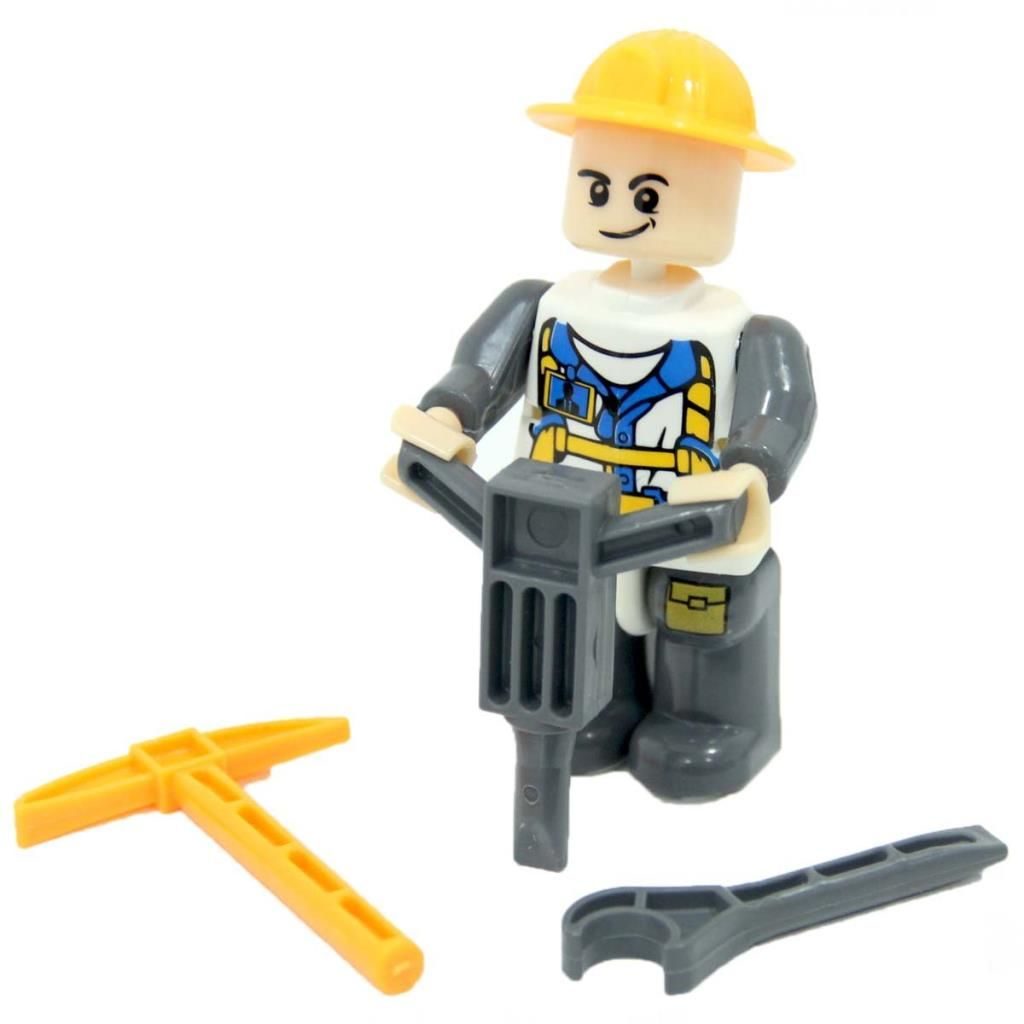 CLZ193 Nessiworld Construction İşçi Figürü Lego Seti