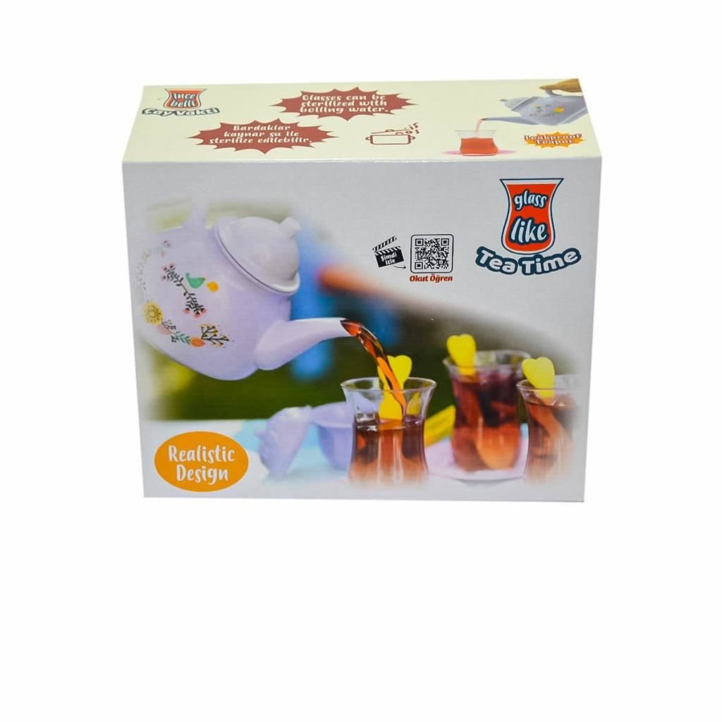 CLZ193 URT011-003 Kutuda Tepsisiz İnce Belli Çay Vakti Seti - Birlik Toys