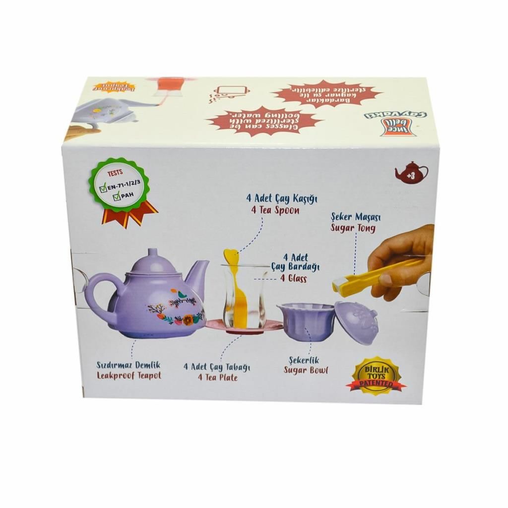 CLZ193 URT011-003 Kutuda Tepsisiz İnce Belli Çay Vakti Seti - Birlik Toys