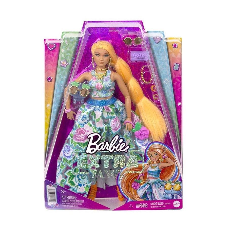 CLZ193 Barbie Extra Fancy - Çiçekli Kostümlü Bebek