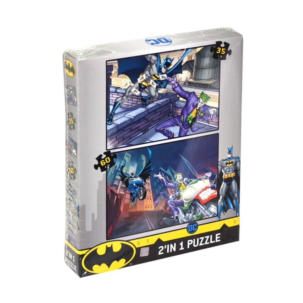 CLZ193 BT7616 Laço Kids Batman 2'li Puzzle / 35+60 Parça Puzzle