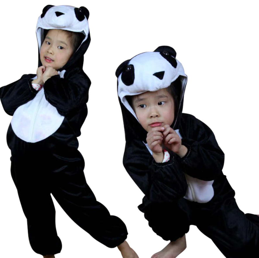 CLZ193 Çocuk Panda Kostümü 2-3 Yaş 80 cm