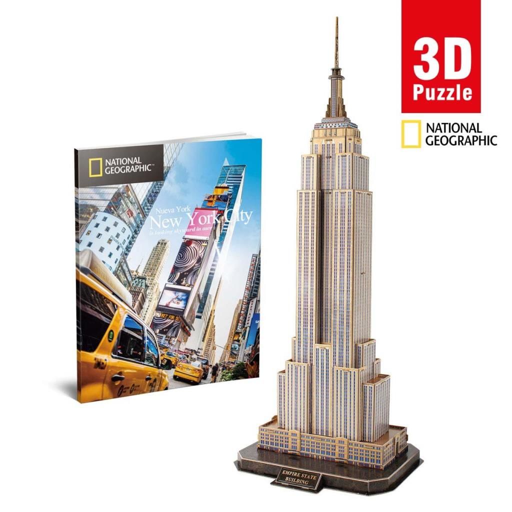 CLZ193 Nessiworld National Geographic 66 Parça 3D Puzzle Empire State Binası