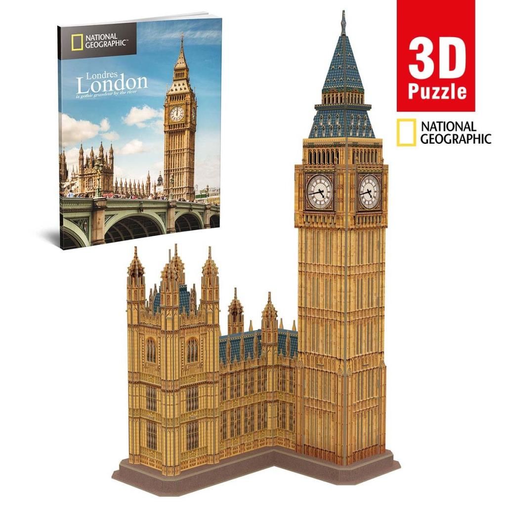 CLZ193 Nessiworld National Geographic 94 Parça 3D Puzzle  Ben Saat Kulesi