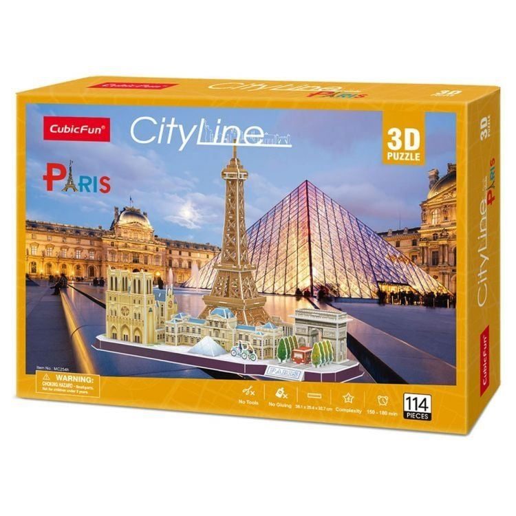 CLZ193 Nessiworld  Line Paris 3D Puzzle 114 Parça