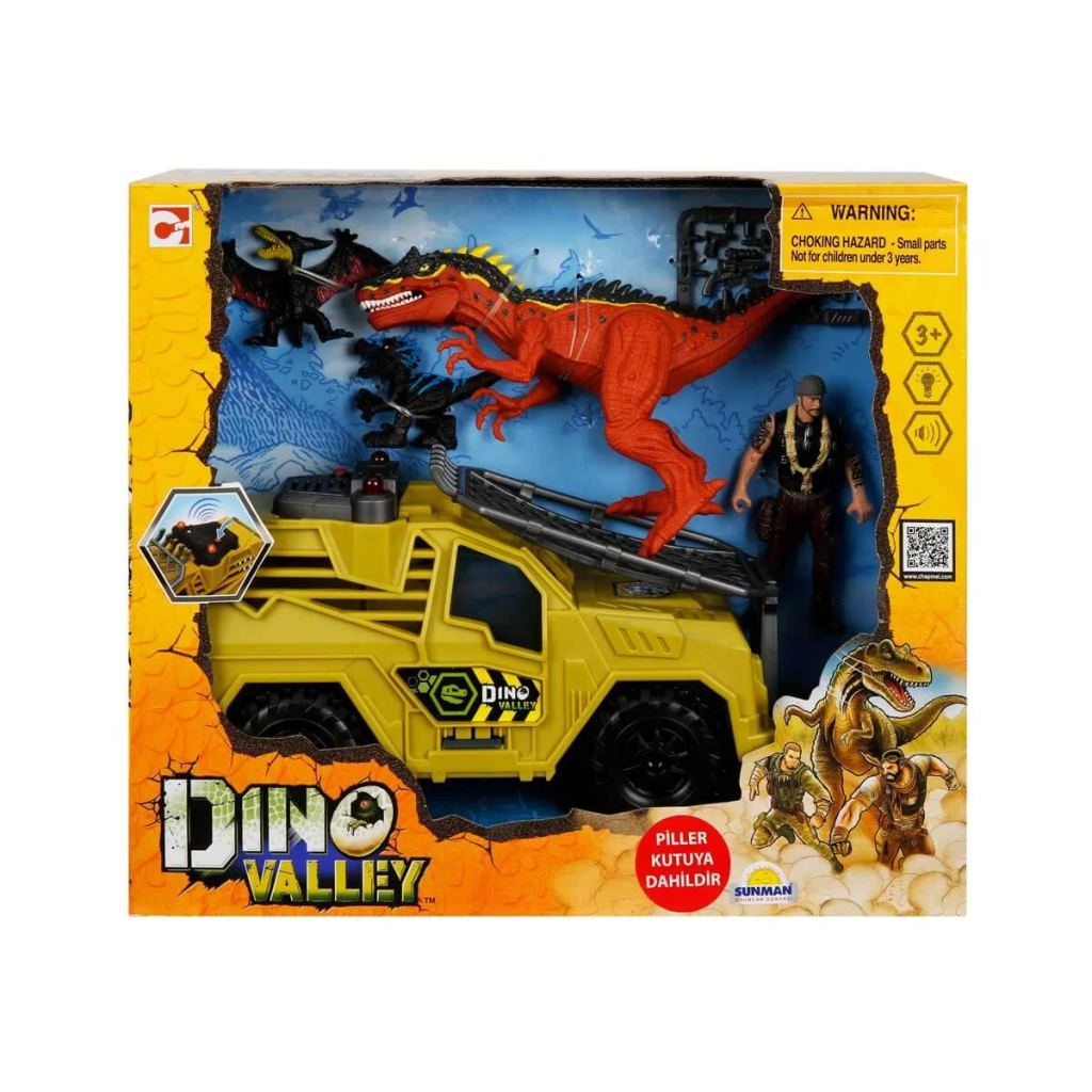 CLZ193 Nessiworld Sesli ve Işıklı Dino Valley Dinozor Avcısı Oyun Seti