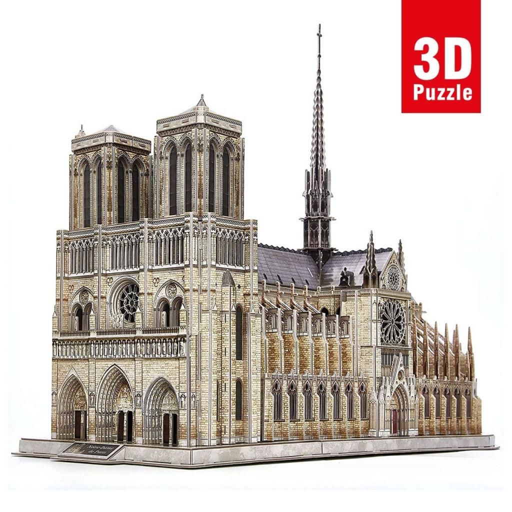 CLZ193 Nessiworld Cubic Fun 293 Parça 3D Puzzle Notre Dame