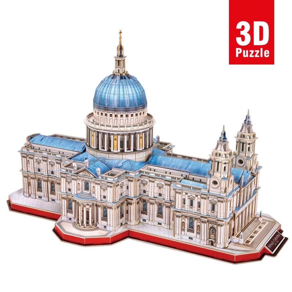 CLZ193 Nessiworld Cubic Fun 643 Parça 3D Puzzle Aziz Paul Katedrali