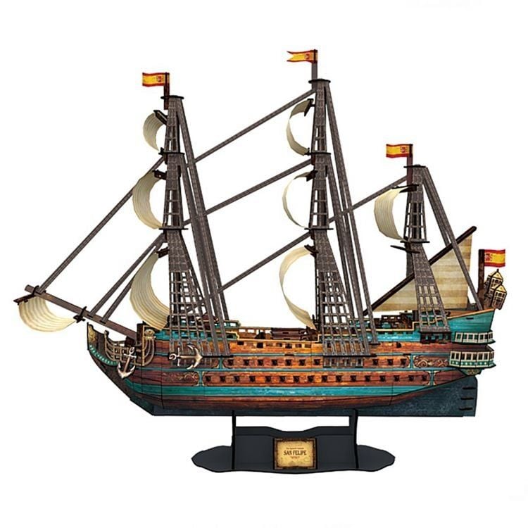 CLZ193 Nessiworld The Spanish Armada San Felipe 3D Puzzle