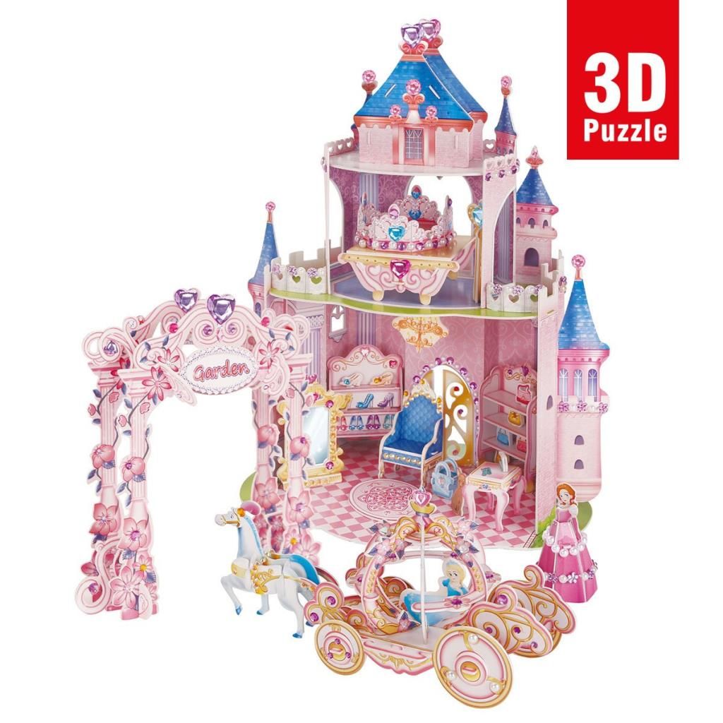 CLZ193 E1623H Cubic Fun Prenses Gizli Bahçe Şatosu 92 Parça  3 Boyutlu Puzzle