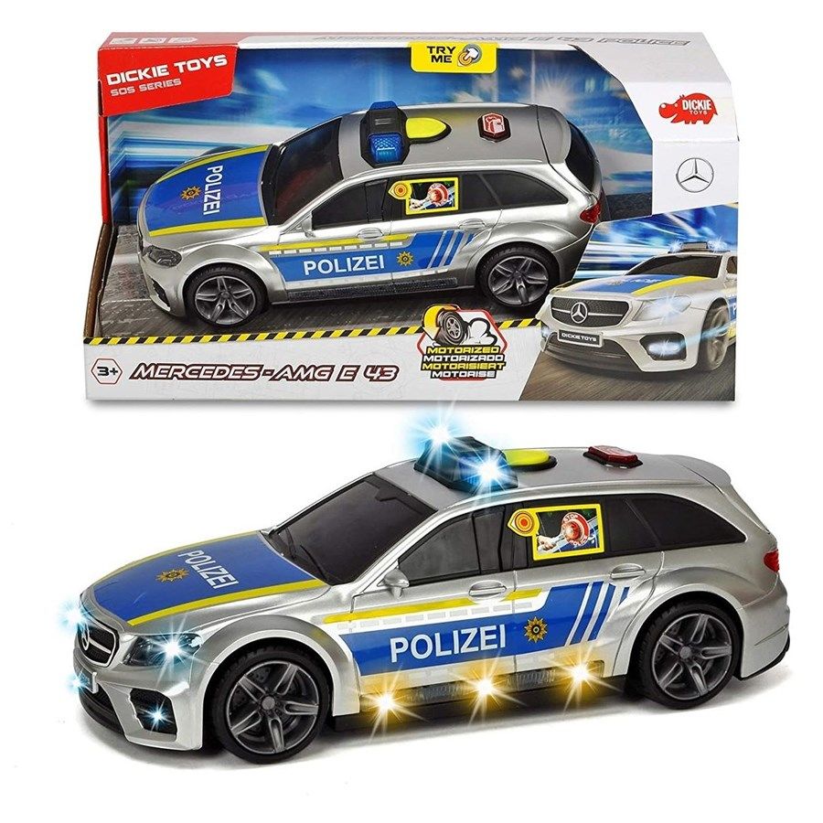 CLZ193 Dickie Toys ışıklı Ve Sesli Mercedes Polis Arabası