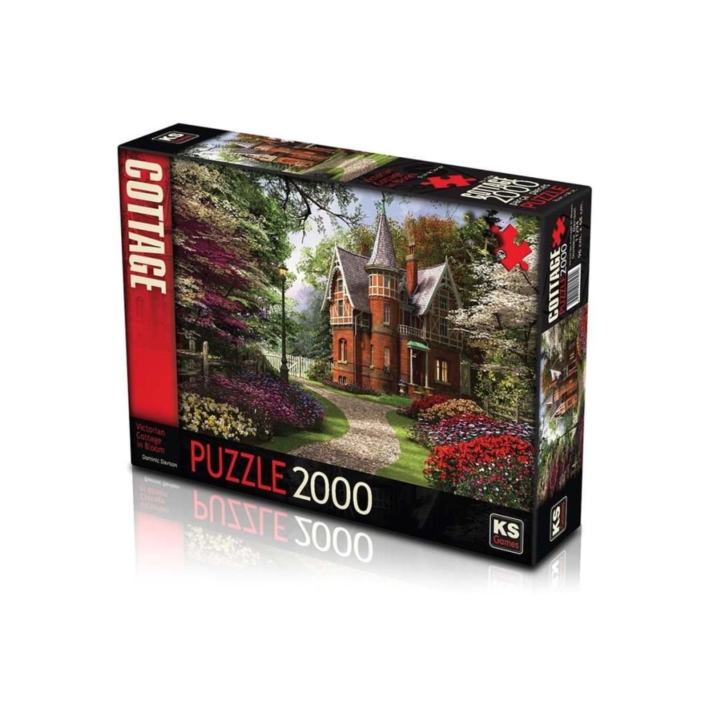 CLZ193 Nessiworld KS Victorian Cottage in Bloom 2000 Parça Puzzle