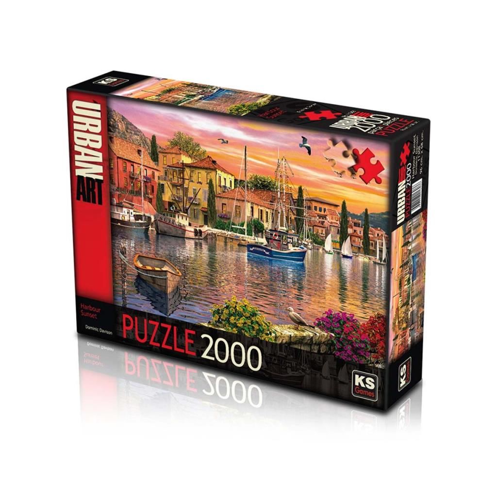 CLZ193 Nessiworld KS Harbour Sunset 2000 Parça Puzzle