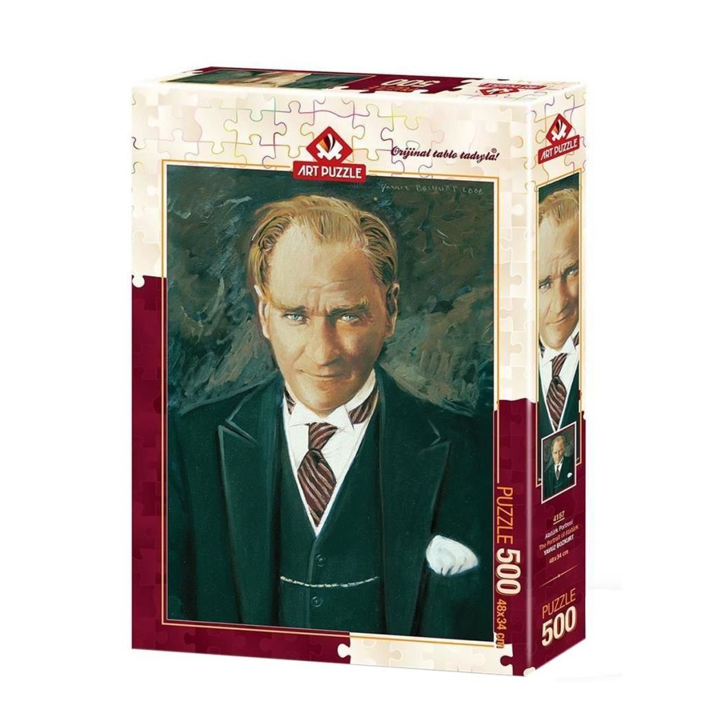 CLZ193 4157 Art Puzzle Atatürk Portresi 500 Parça Puzzle