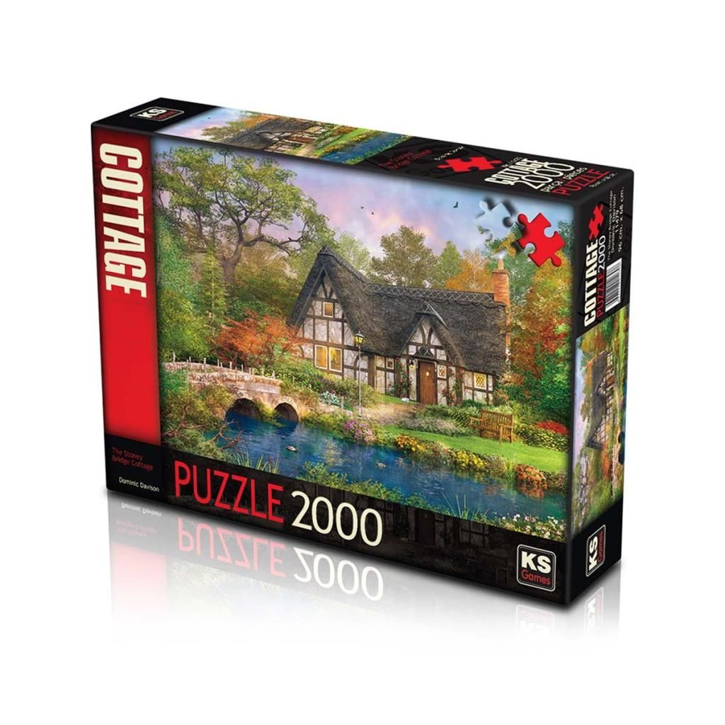 CLZ193 Nessiworld KS The Stoney Bridge Cottage 2000 Parça Puzzle