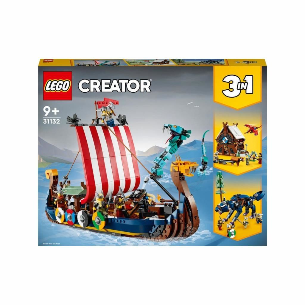 CLZ193 31132 Lego Creator 3in1 - Viking Gemisi ve Midgard Yılanı 1192 parça +9 yaş
