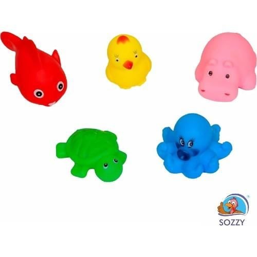 CLZ193 Sozzy Toys Neşeli Banyo Oyuncakları (5 Adet) SZY152