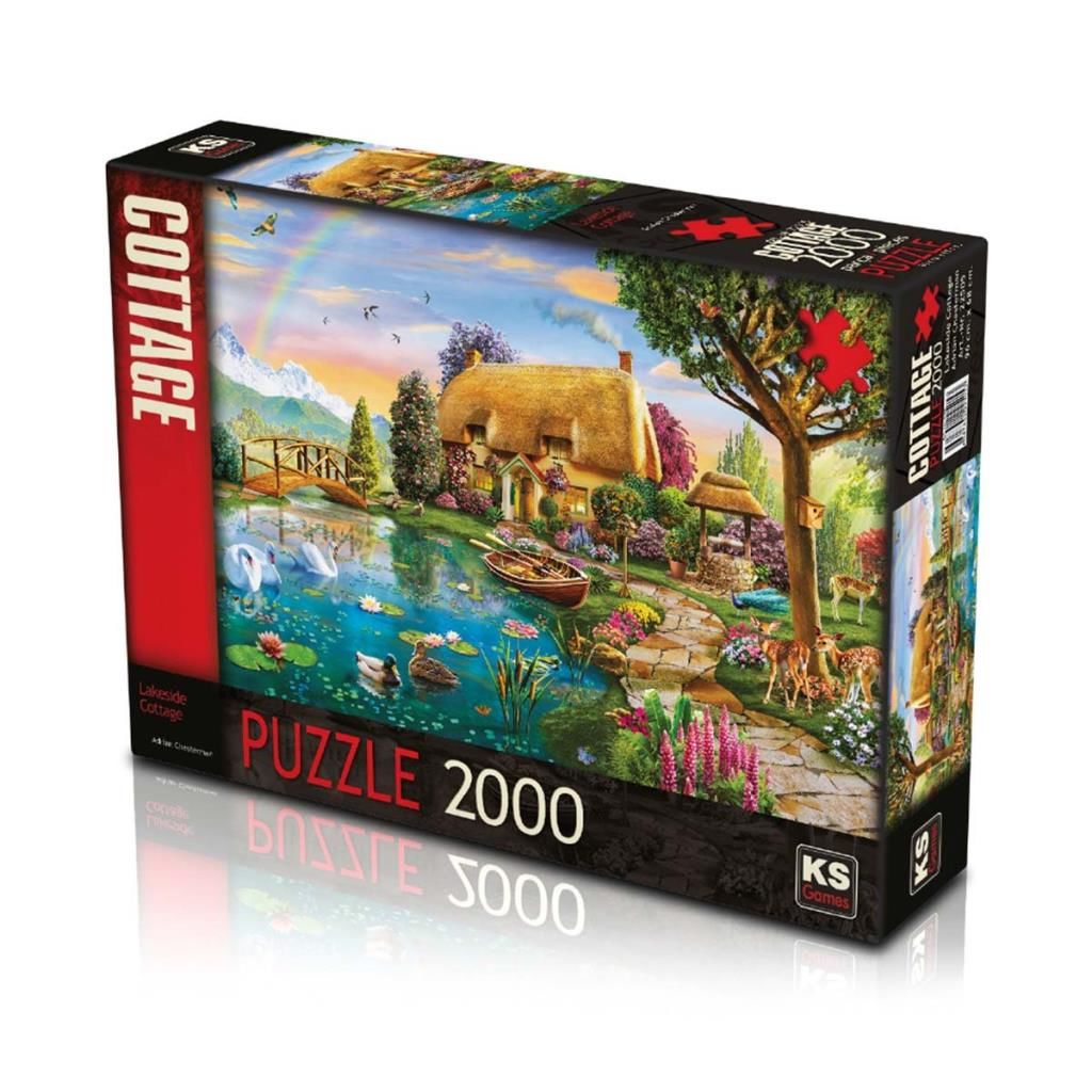 CLZ193 Nessiworld KS Lakeside Cottage 2000 Parça Puzzle