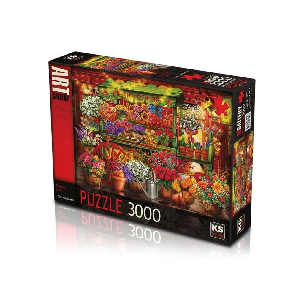 CLZ193 Nessiworld KS Market Stall 3000 Parça Puzzle