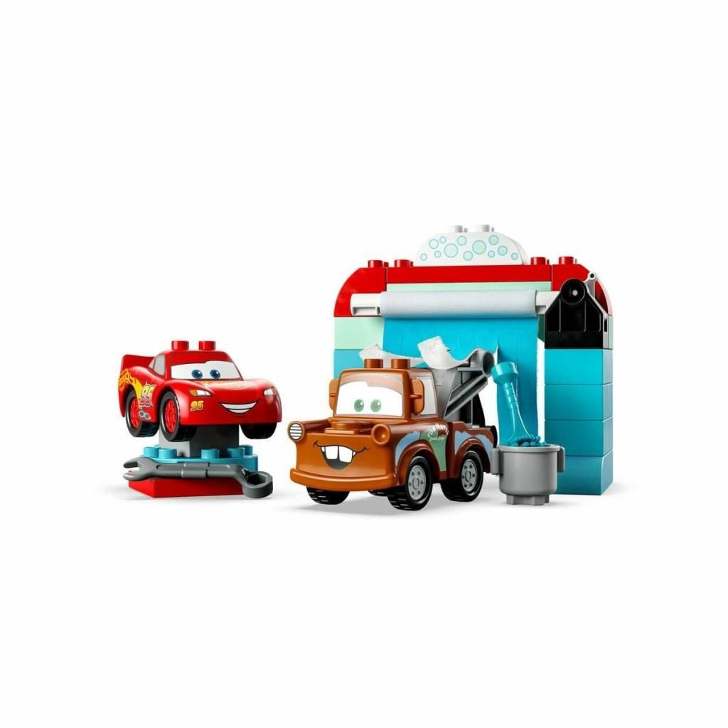 CLZ193 10996 Lego Duplo Şimşek McQueen ve Materin Oto Yıkama Eğlencesi  29 parça +2 yaş