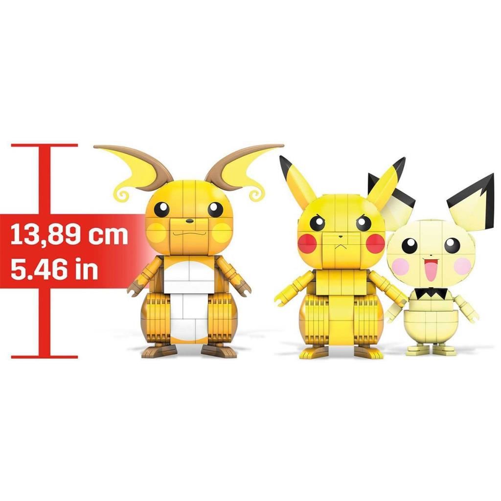 CLZ193 GYH06 MEGA™ Pokémon™ Pikachu Dönüşüm 3lüsü 621 parça +7 yaş
