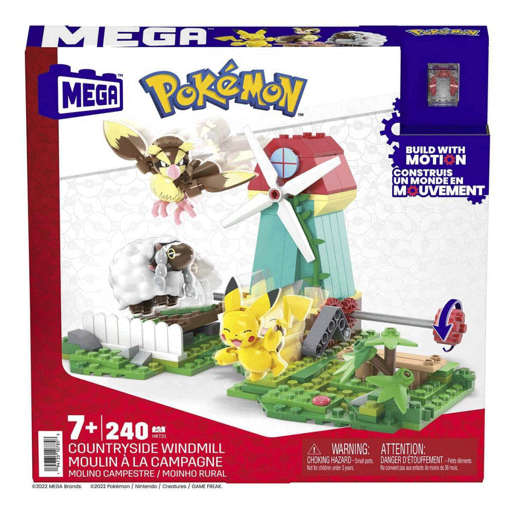 CLZ193 HKT21 MEGA™ Pokémon™ Countryside mill - Yel Değirmeni Kasabası Seti 240 parça +7 yaş