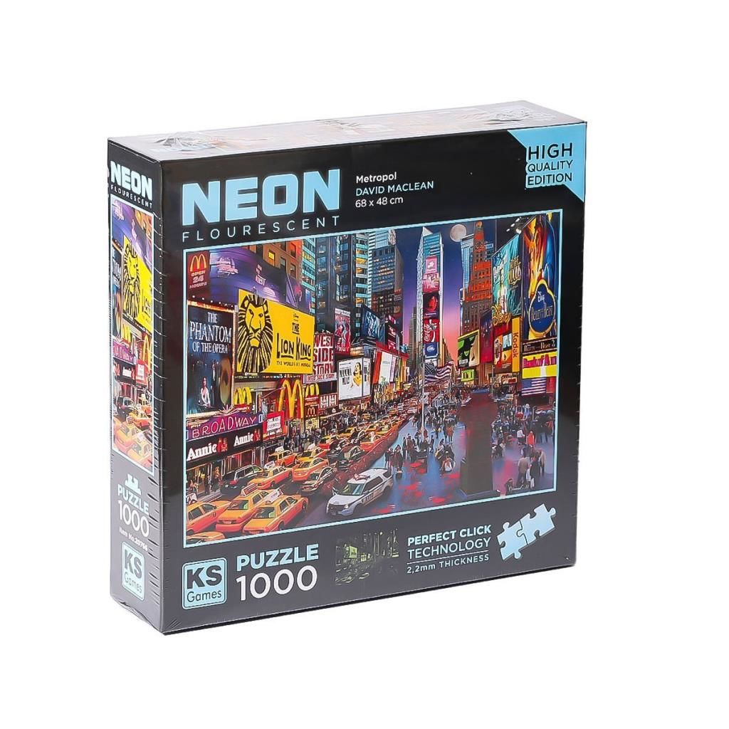 CLZ193 20766 Neon Metropol 1000 Parça Puzzle -KS Puzzle