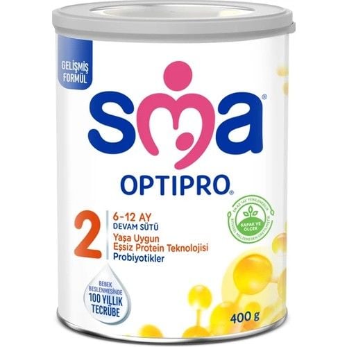 CLZ193 SMA Optipro Probiyotik 2 Bebek Devam Sütü 6-12 Ay 400gr