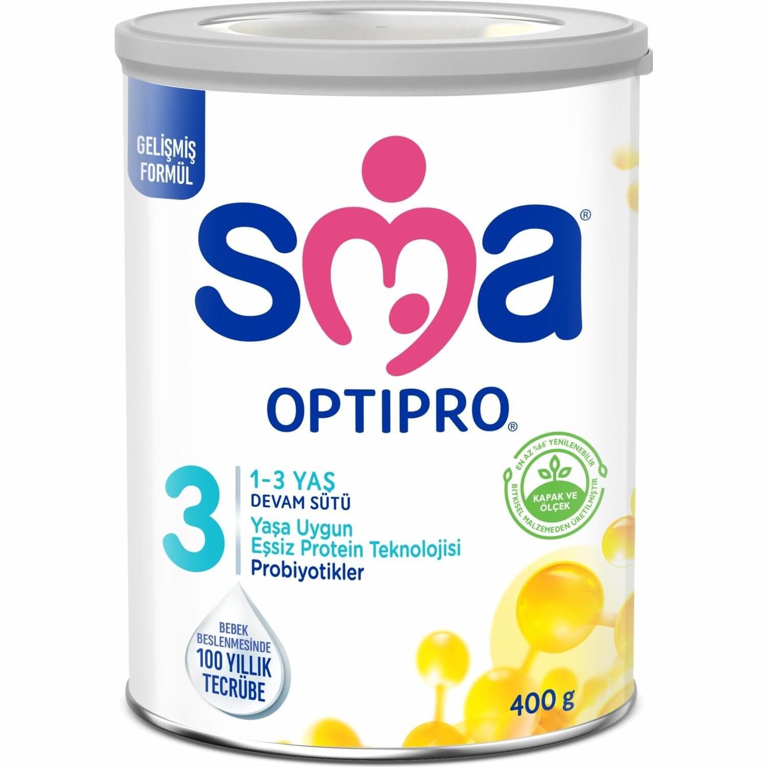 CLZ193 SMA Optipro Probiyotik 3 Bebek Devam Sütü 1-3 Yaş 400gr