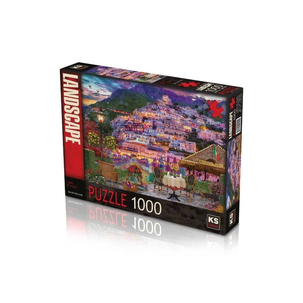 CLZ193 20545 Amalfi' Işıkları 1000 Parça Puzzle -KS Puzzle