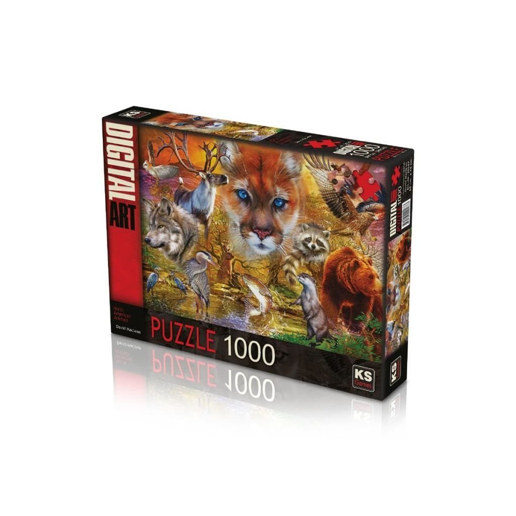 CLZ193 20567 KS, North American Animals, 1000 Parça Puzzle