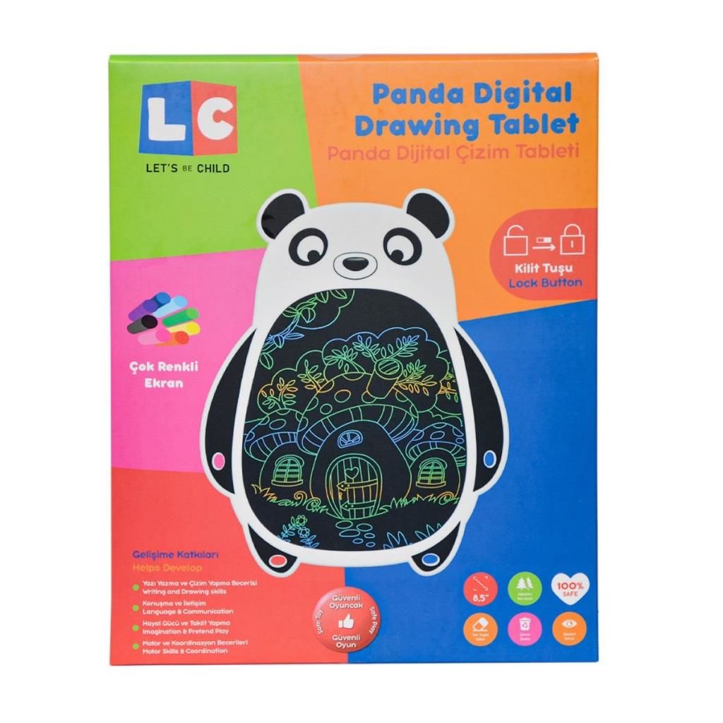 CLZ193 30946 Let's be Child - 8,5'' Panda Dijital Çizim Tableti