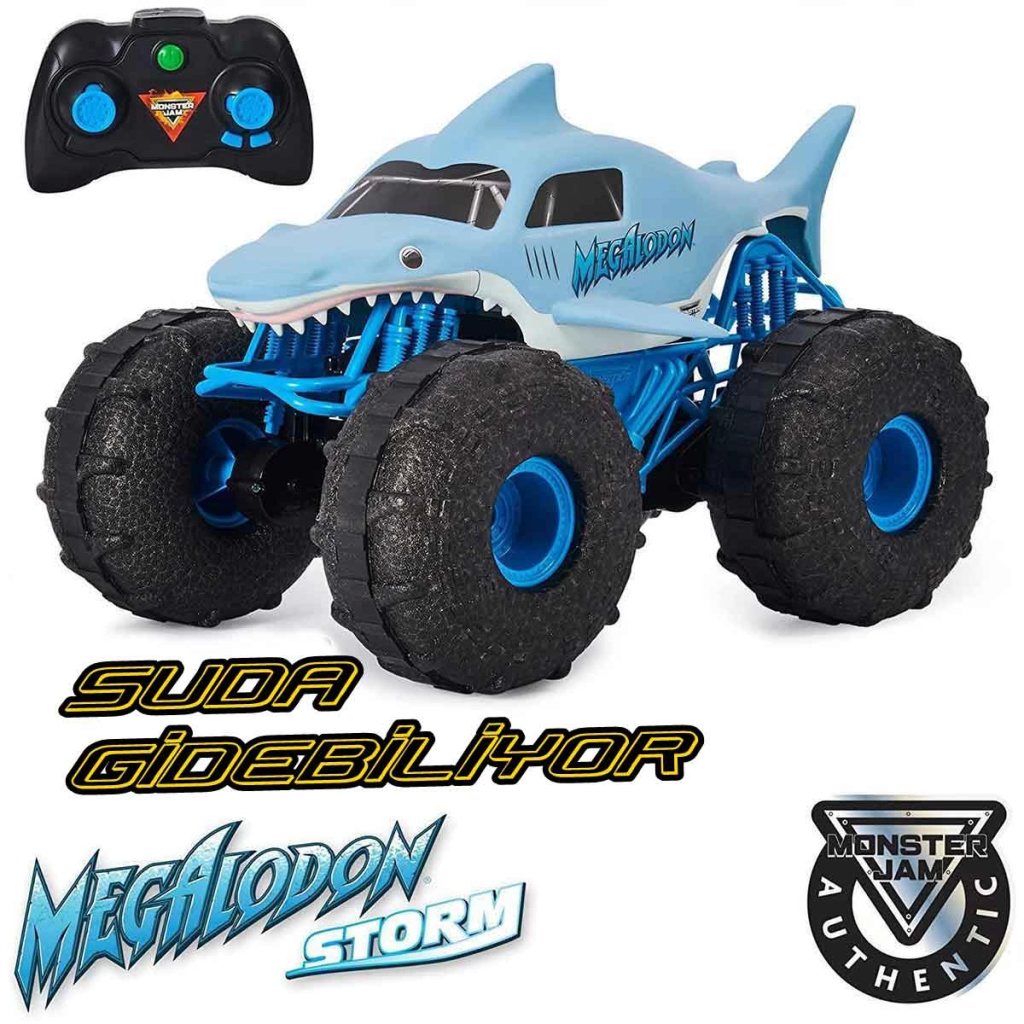CLZ193 Nessiworld 1:15 Monster Jam Megalodon Storm Kumandalı Amfibi Araç