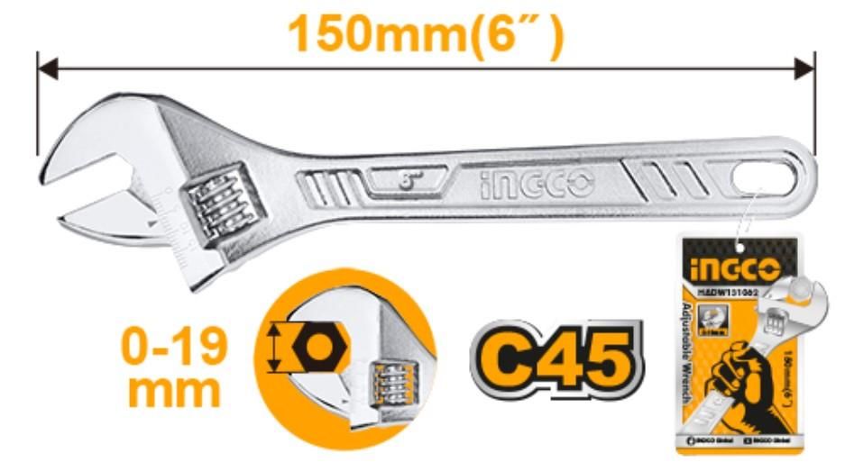 CLZ202 İngco HADW131062 Kurbağacık Anahtar 150 mm