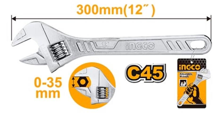 CLZ202 İngco HADW131122 Kurbağacık Anahtar 300 mm