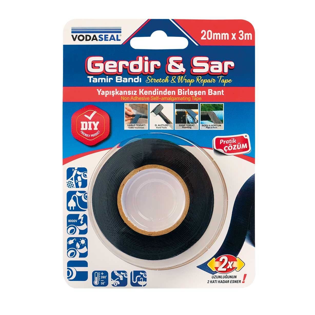 Gerdir Sar Tamir Bandı 20 mm 3 Metre Gerdir Sar Tamir Bandı 20 mm 3 Metre