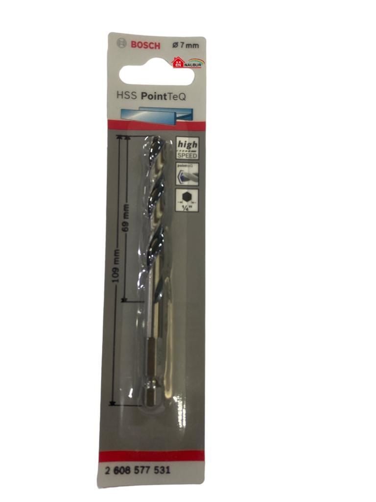 Bosch Pointteq Altıgen Şaftlı Hss Matkap Ucu 7 mm Bosch Pointteq Altıgen Şaftlı Hss Matkap Ucu 7 mm