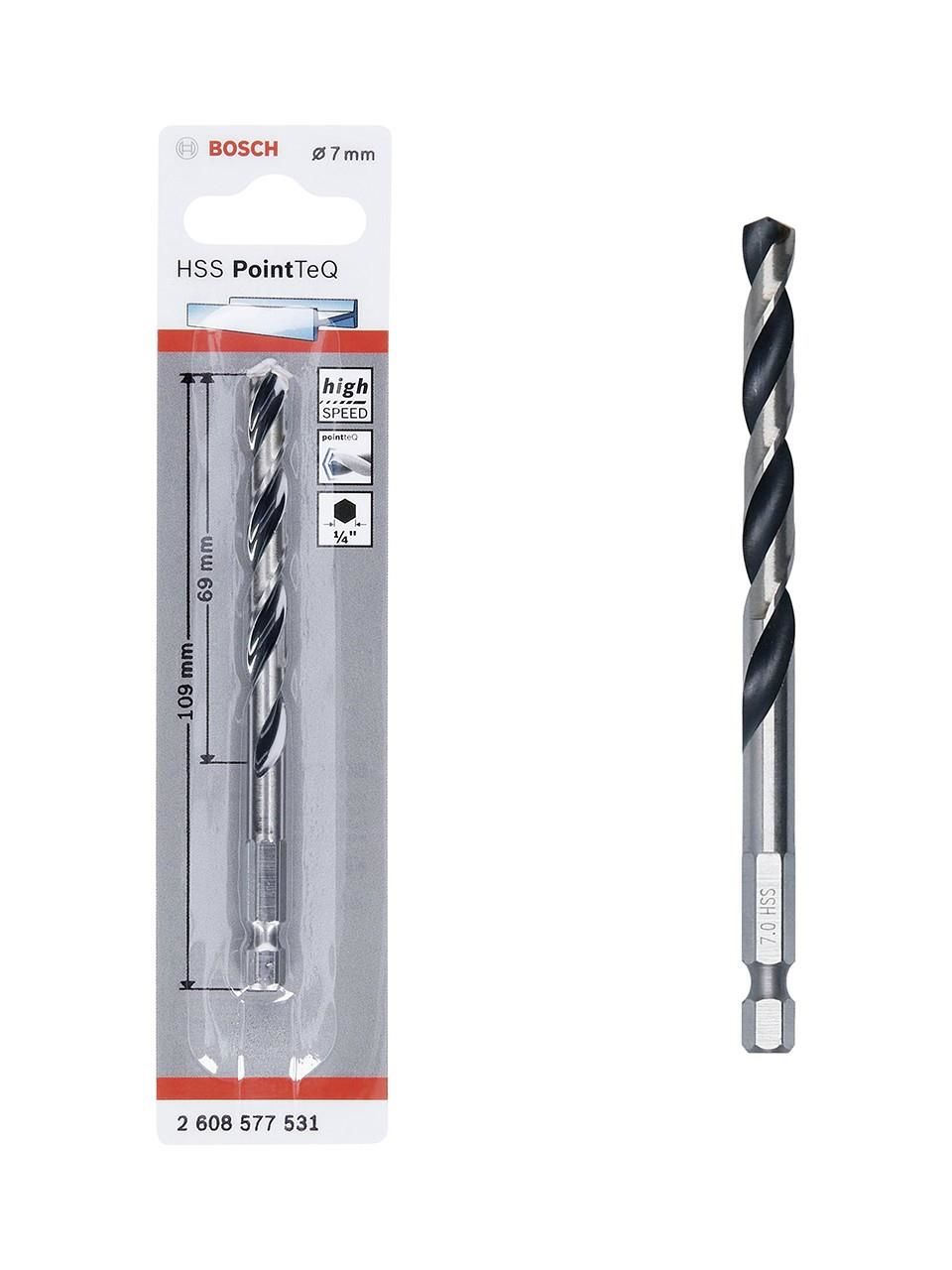 Bosch Pointteq Altıgen Şaftlı Hss Matkap Ucu 7 mm Bosch Pointteq Altıgen Şaftlı Hss Matkap Ucu 7 mm