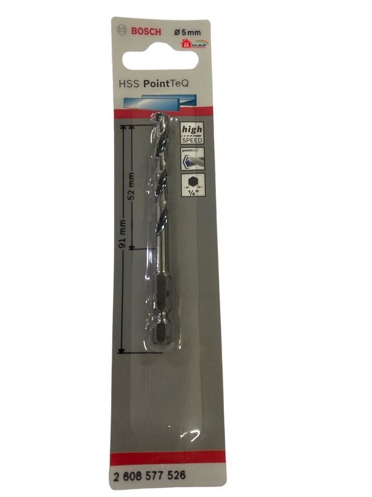 Pointteq Altıgen Şaftlı Hss Matkap Ucu 5 mm Pointteq Altıgen Şaftlı Hss Matkap Ucu 5 mm