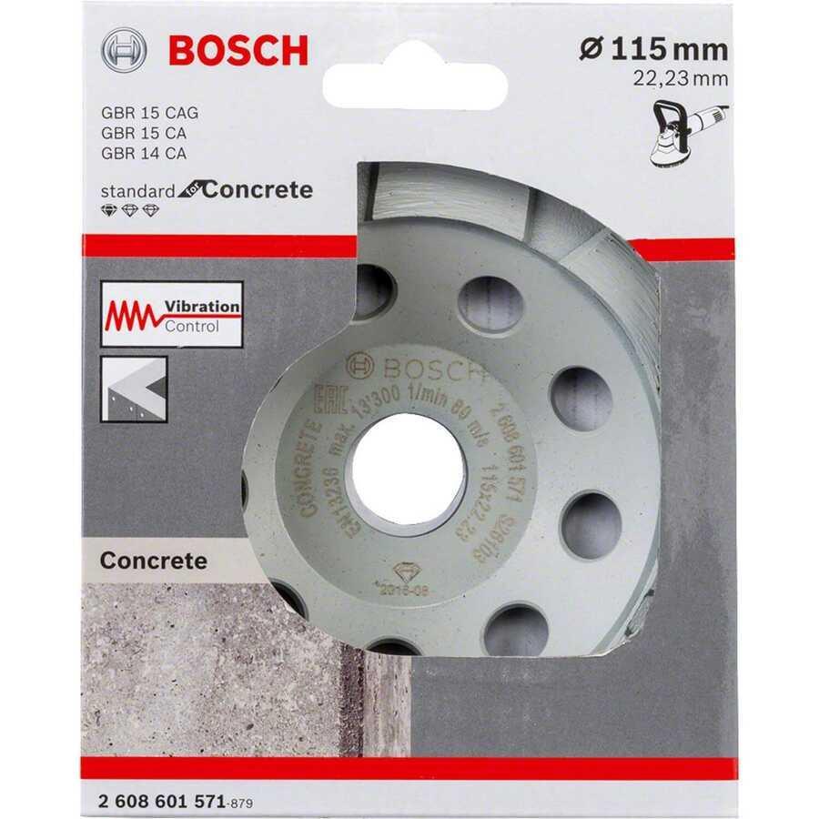 CLZ202 Bosch Standart Seri Beton İçin Elmas Çanak Disk 115 mm
