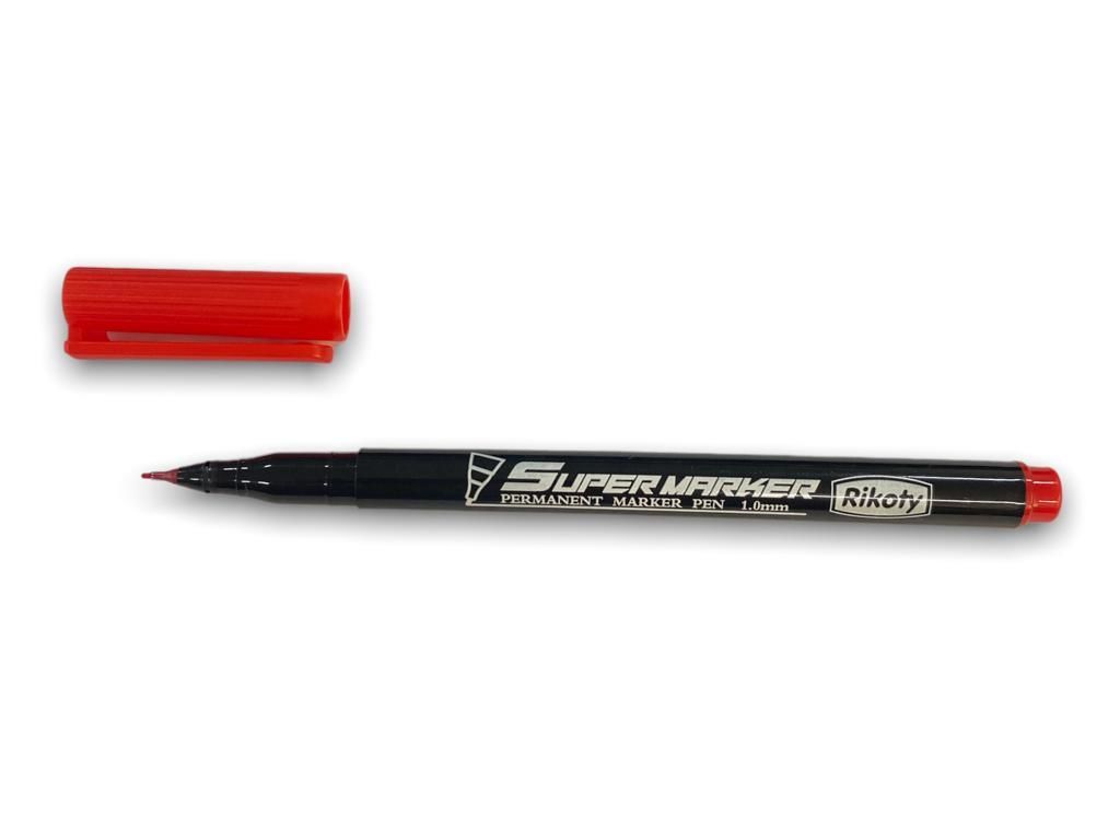 CLZ202 Rikoty G-0921 Kırmızı 1 mm Uçlu Süper Marker Kalem