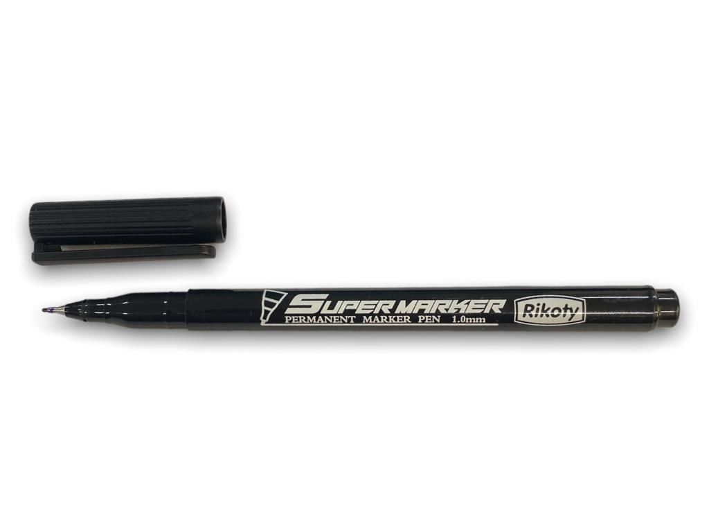 CLZ202 Rikoty G-0921 Siyah 1 mm Uçlu Süper Marker Kalem