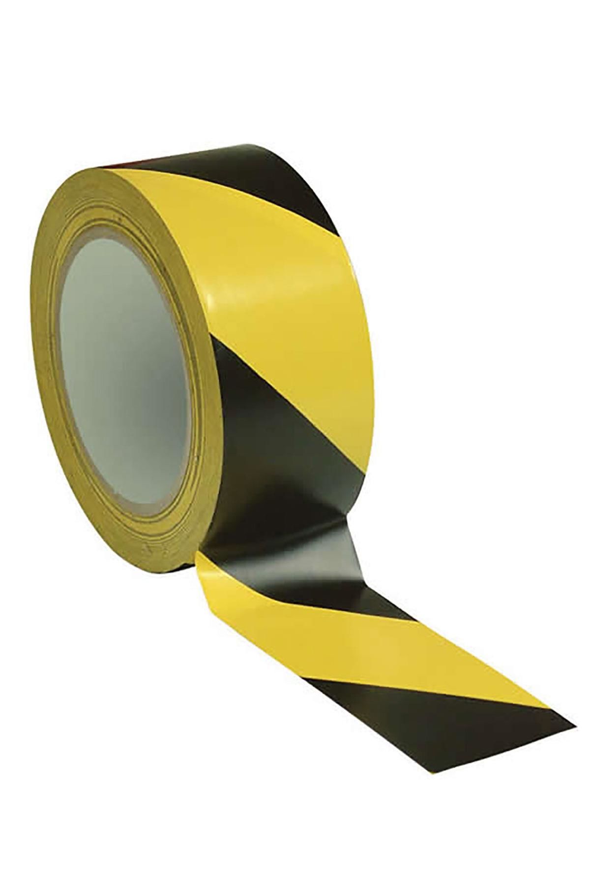 CLZ202 Ennalbur Yer İşaretleme Bandı Sarı Siyah 50 mm 30 Metre