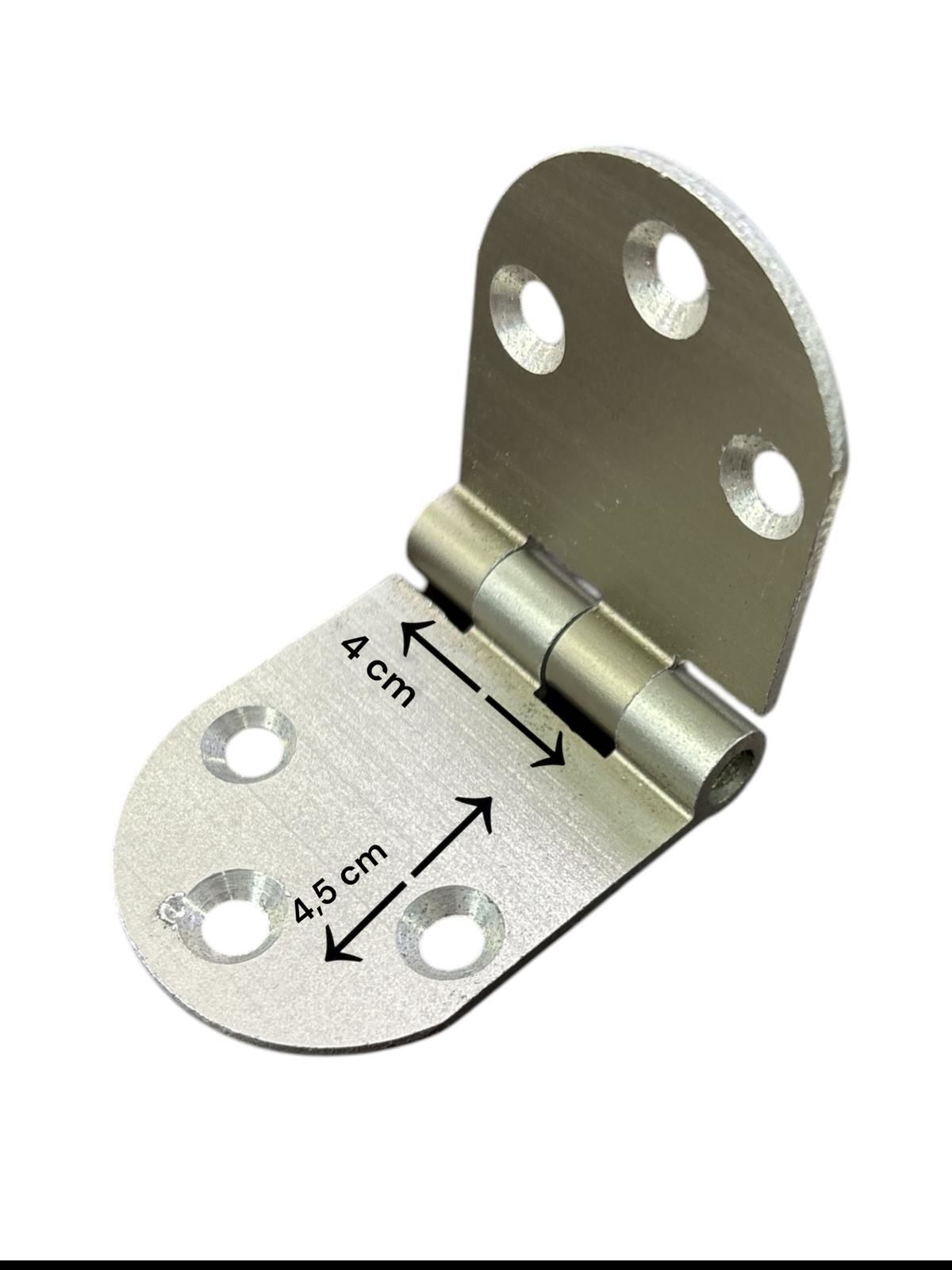 Yüksel Oval Alüminyum Kasa Menteşesi 4 cm Yüksel Oval Alüminyum Kasa Menteşesi 4 cm