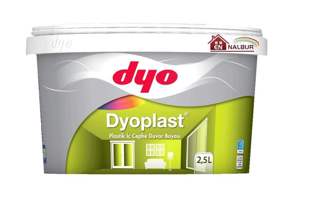 CLZ202 Dyo Dyoplast Plastik İç Cephe Boyası 2,5 Litre Bayrak Kırmızı
