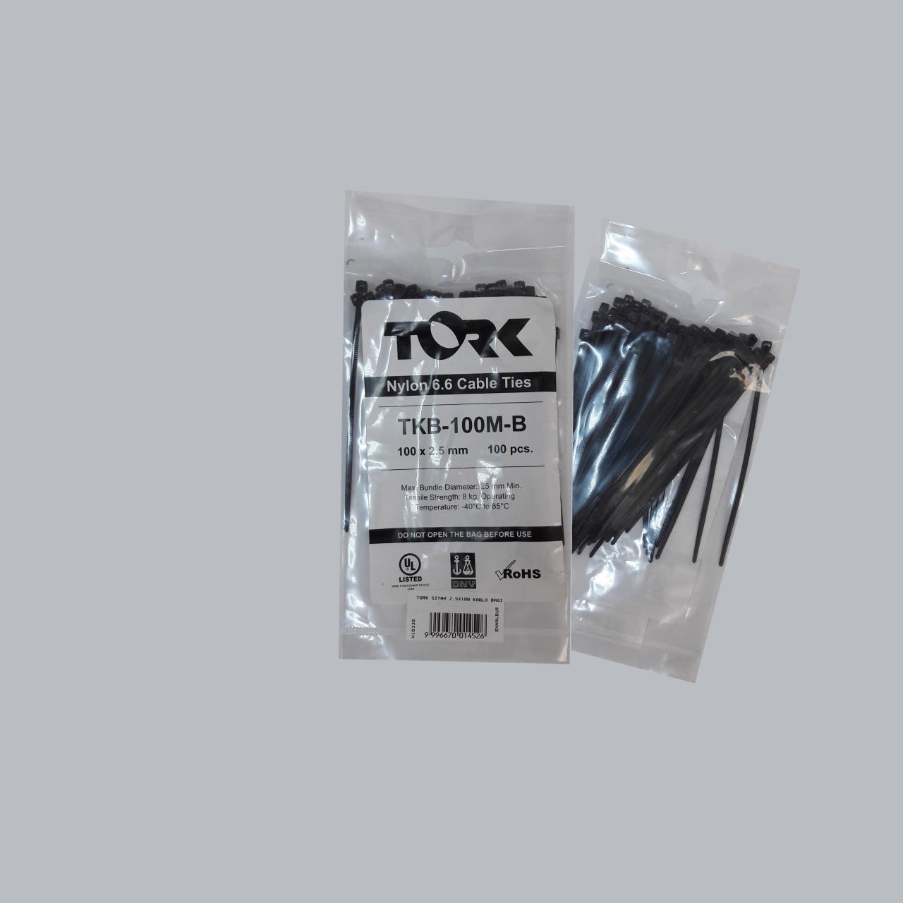 CLZ202 Tork Siyah Kablo Bağı 2,5X100