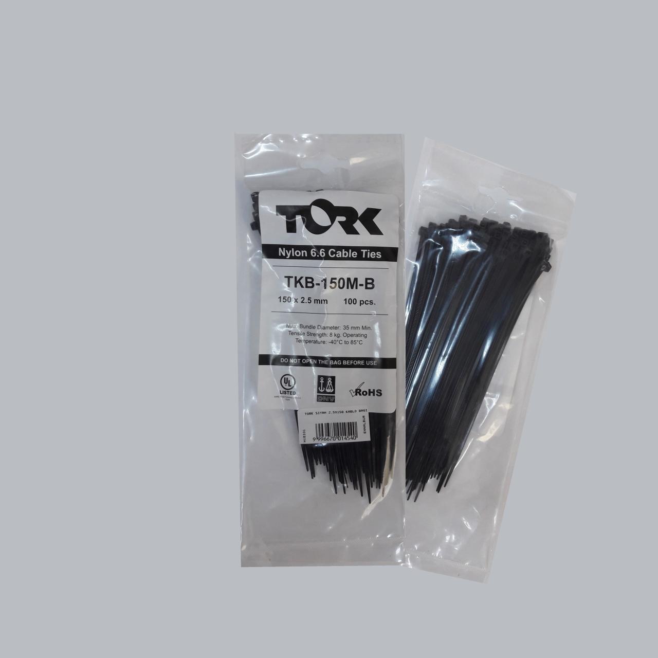 CLZ202 Tork Siyah Kablo Bağı 2,5x150