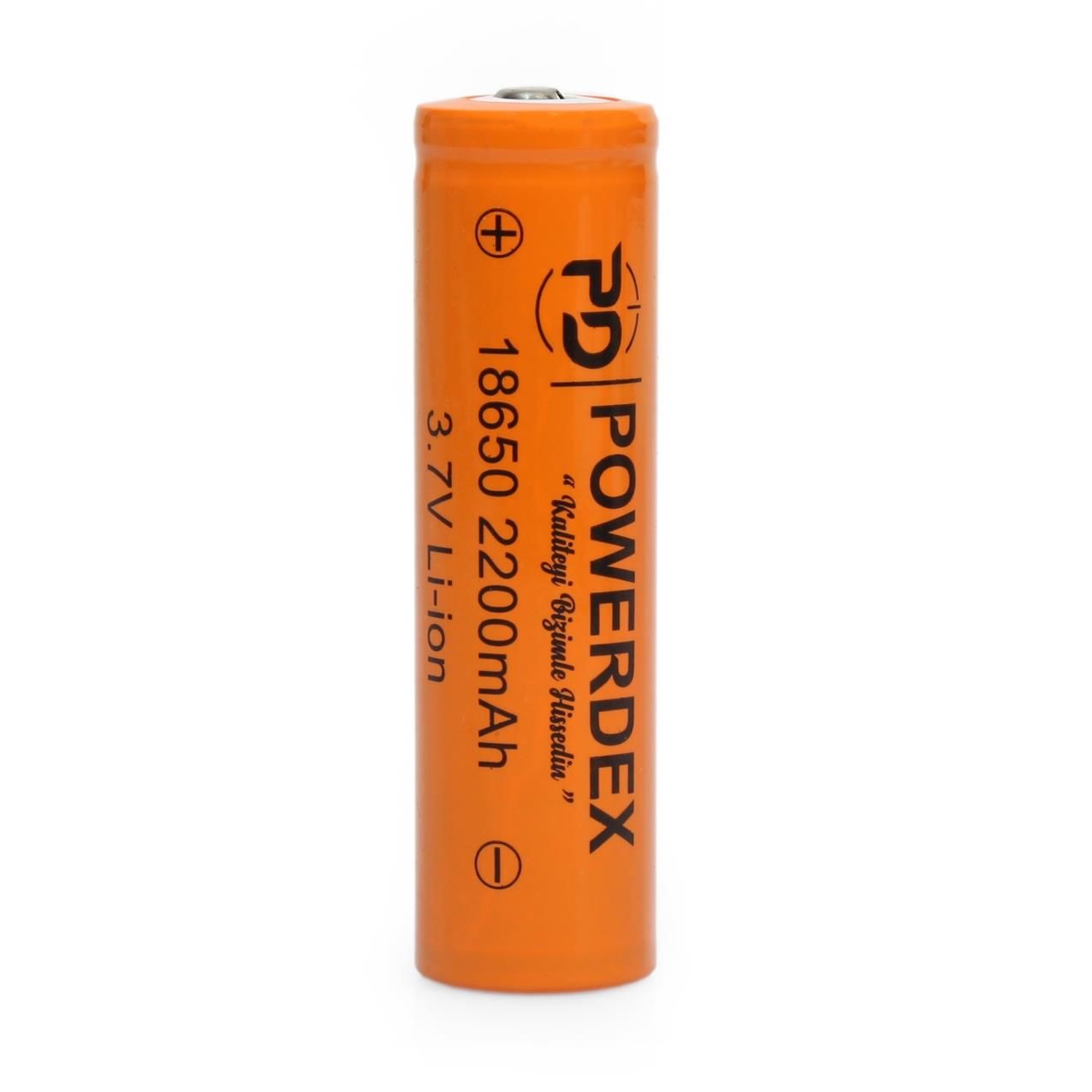 Powerdeks 18650 Şarjlı Pil 3.7 Volt 2200 mAH Powerdeks 18650 Şarjlı Pil 3.7 Volt 2200 mAH