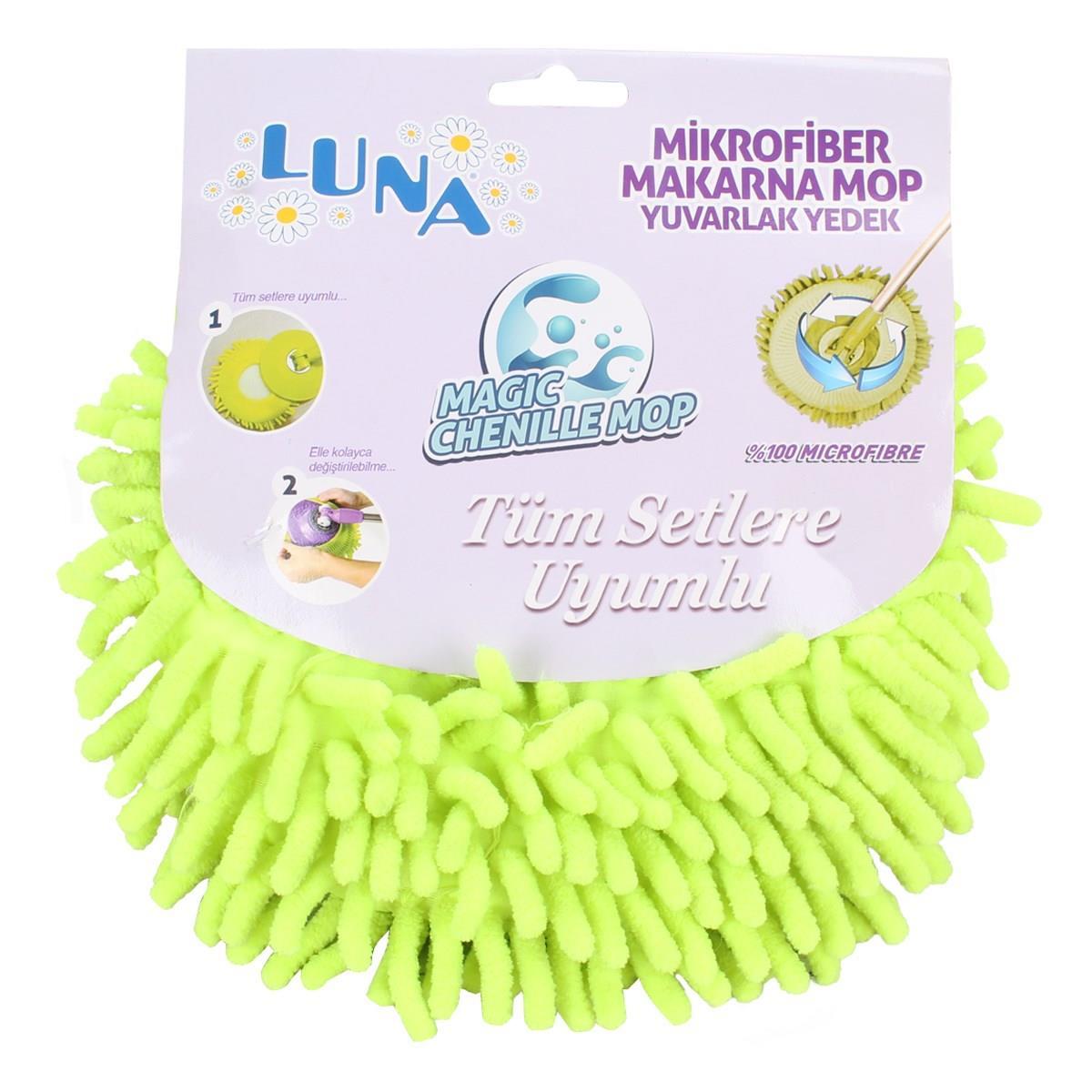 CLZ202 Luna Yuvarlak Makarna Mop Mikrofiber