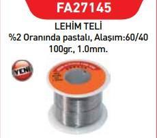 CLZ202 Fastbond 27145 Lehim Teli 1 mm 100 gr